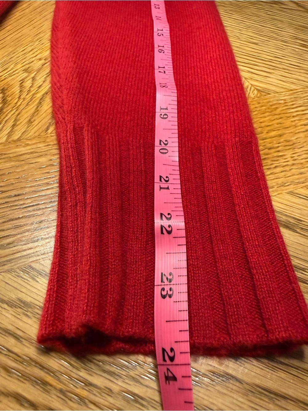 Ainsley Bold Red V-Neck Sweater - Picture 6 of 9